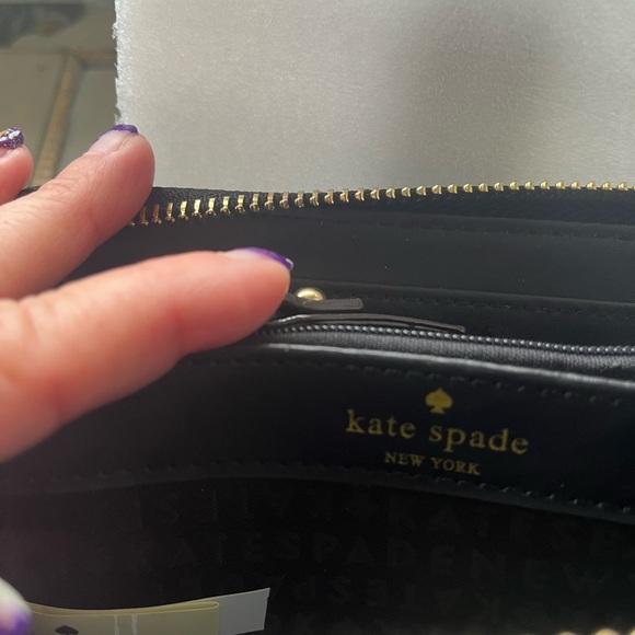 Kate Spade Navy and White Striped Wallet - Picture 6 of 6